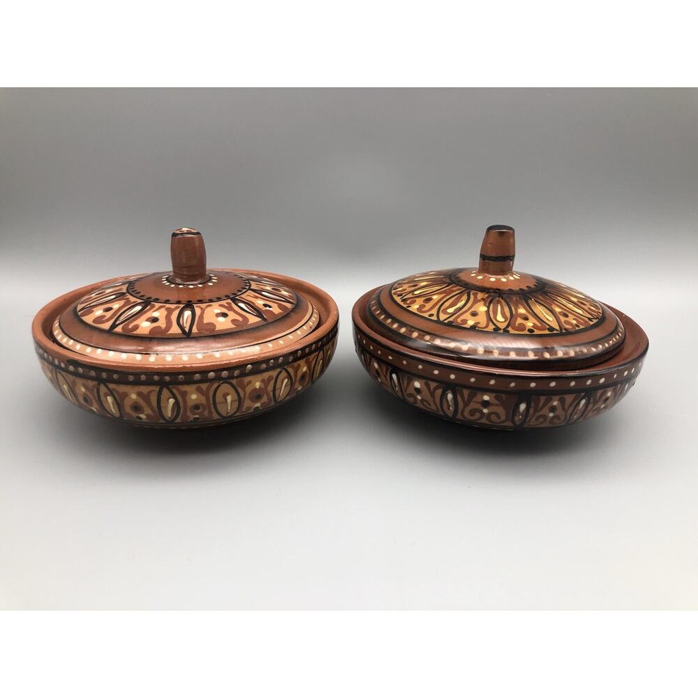 porcelain Tashkent trinket box with lid unknown Information Of These See Photos